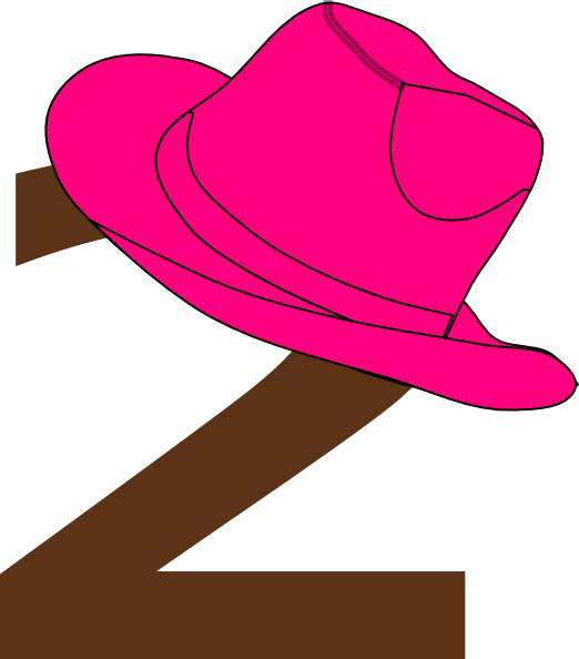 Cowboy Hat Clipart Sombrero - Cowgirl Number 2 Png (522x594), Png Download