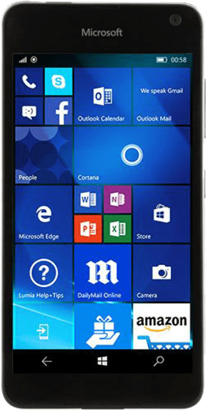 Windows Phone - Microsoft Lumia 650 Front (500x500), Png Download
