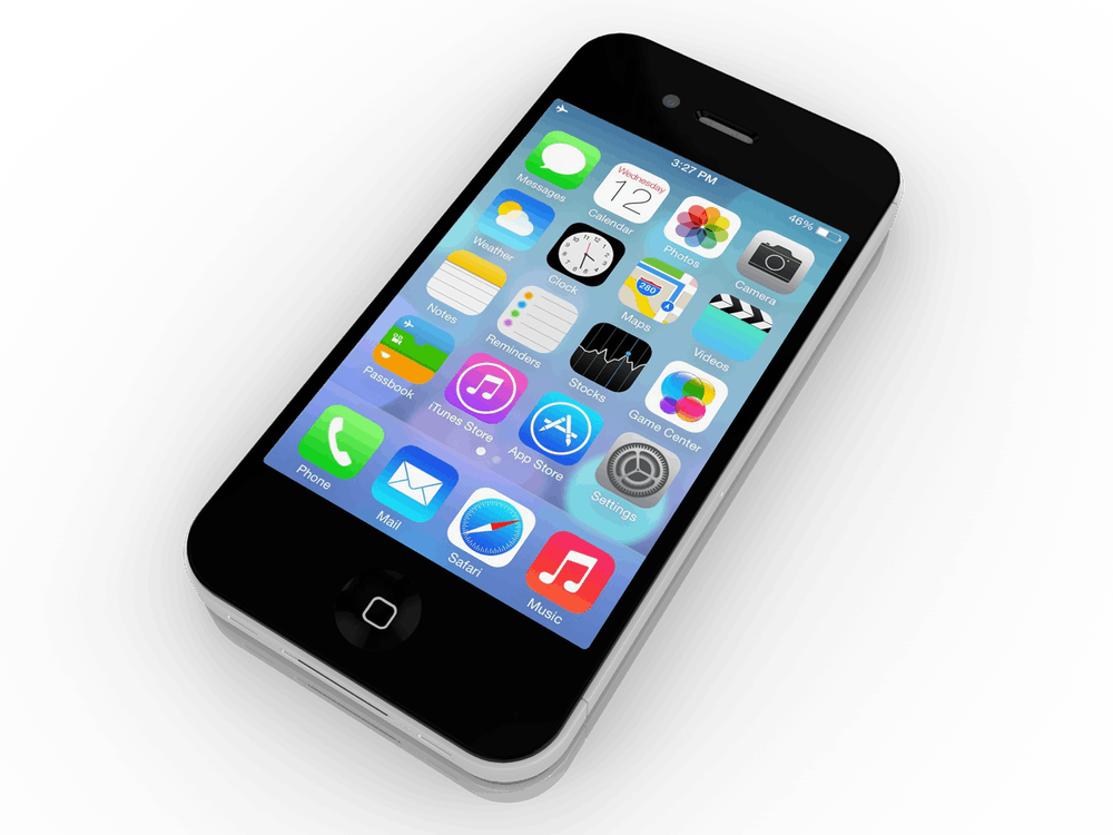 Iphone 4/4s - Foto Case - Wit (453x340), Png Download