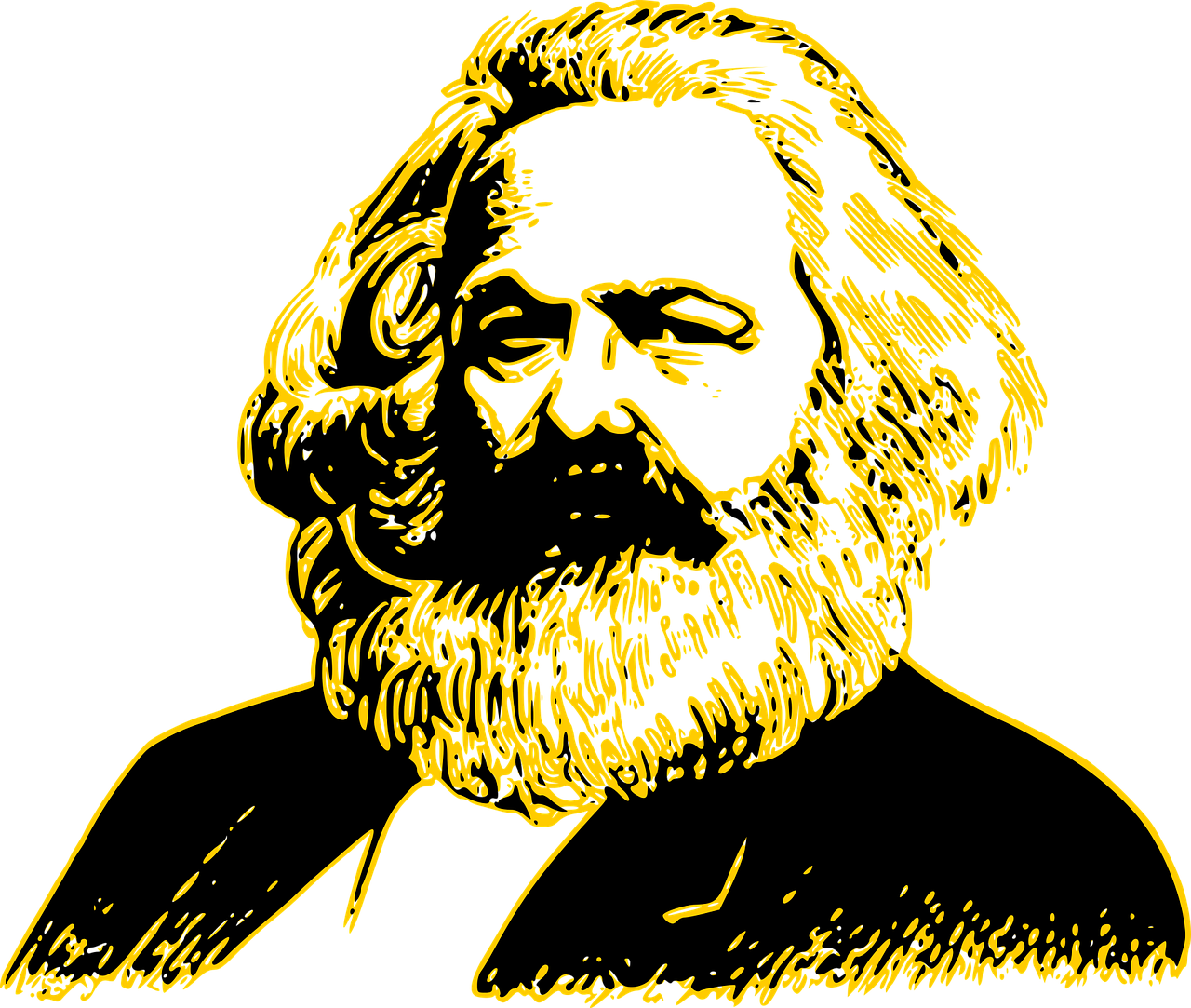 Leftist Assaults Kid, Steals His Maga Hat - Karl Marx Images Png (1280x1083), Png Download