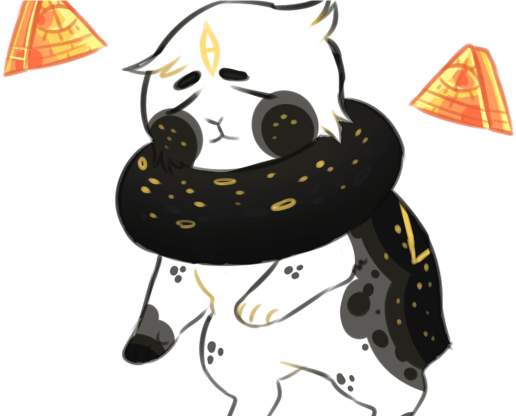 Collection Of Free Illuminati Drawing Cat Download - Cartoon (1368x855), Png Download