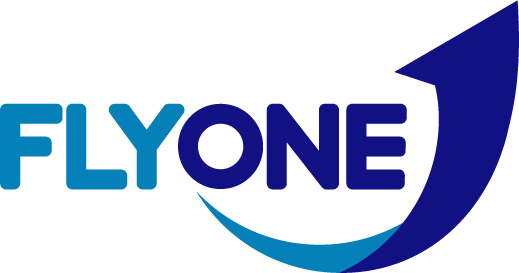 Fly One Logo 2016 - Fly One Airlines Logo (519x273), Png Download