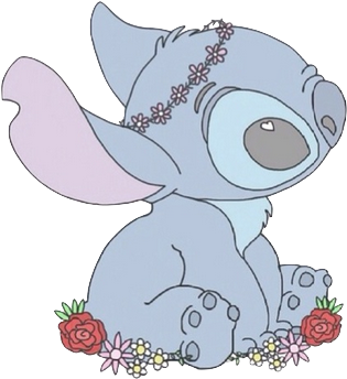 Lilo And Stitch Lilo Stitch Transparent Transparency - Stitch With Flower Crown (365x409), Png Download