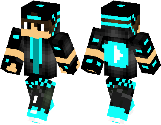 Skin Gamer Boy Minecraft (528x418), Png Download