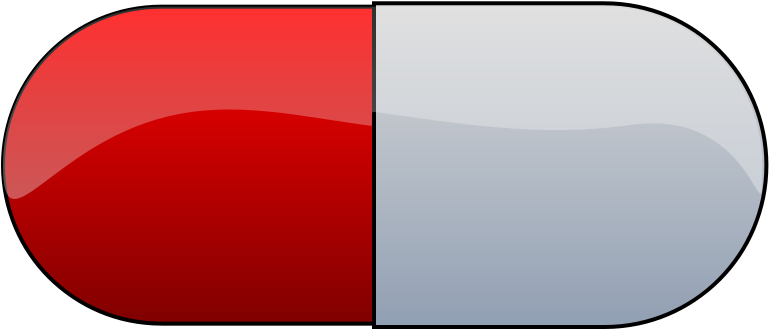 File - Pill - Svg - Cartoon Pill (780x340), Png Download