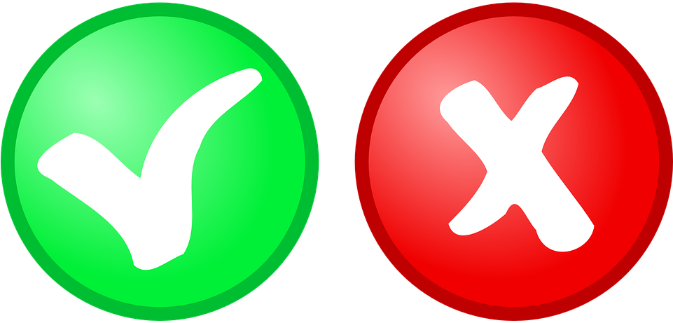 Red Cross Mark Png Hd - Simbolo Negativo Y Positivo (640x320), Png Download