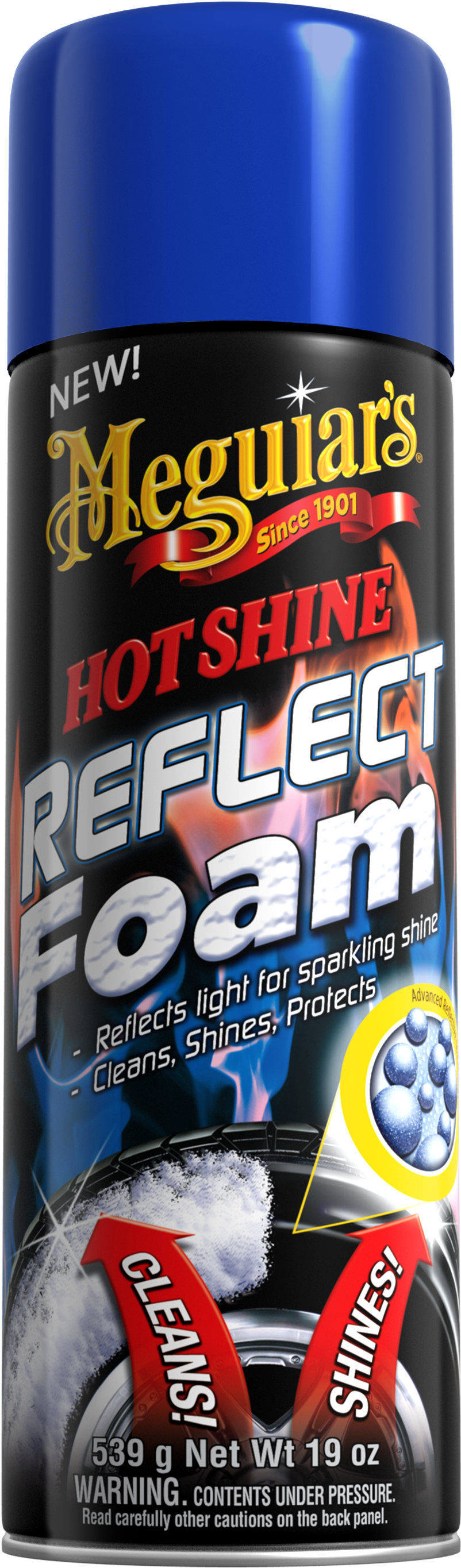 Hot Shine™ Reflect Foam - Meguiar's Hot Shine Reflect Tire Shine Car Cosmetics (3000x3000), Png Download