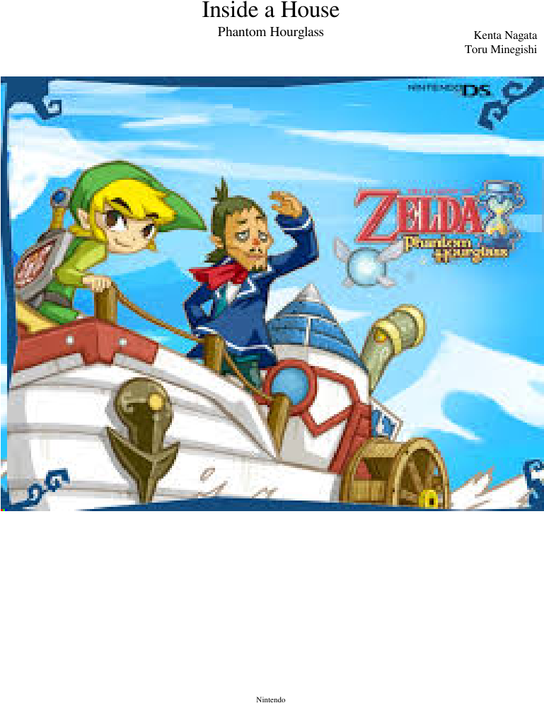 Inside A House Sheet Music Composed By Kenta Nagata - Legend Of Zelda Phantom Hourglass (850x1100), Png Download