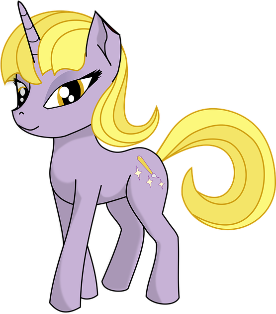 Unicorn - Kuda Poni Kartun Png (554x640), Png Download
