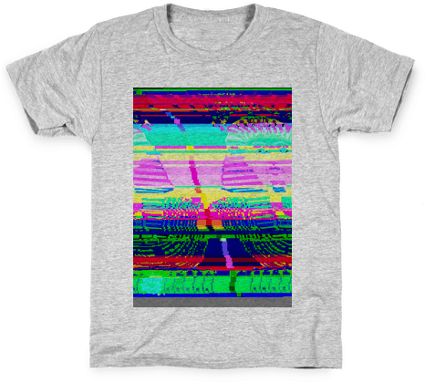 Glitch Art Kids T-shirt - Glitch Shirt (484x484), Png Download
