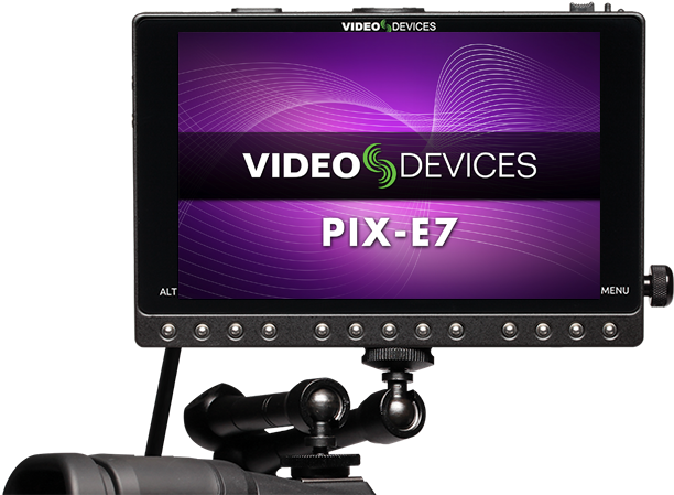 Pix-e7 - Video Devices Pix-e7 7" 4k Recording Video Monitor (734x455), Png Download