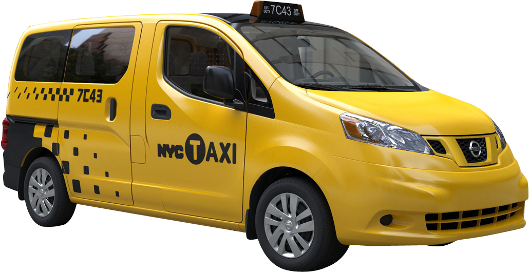 Taxi Cab Png Transparent Image - Nissan Nv200 Taxi Nyc (1096x611), Png Download