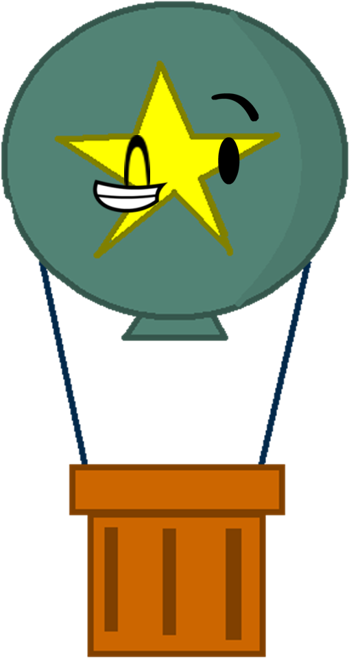 Hot Air Balloon - Cartoon (534x991), Png Download