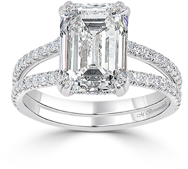 Hand Crafted Engagement Rings - Ring (440x420), Png Download