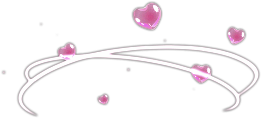 Hearts Halo Filter Pink Freetoedit - Halo Overlay Png (1024x1024), Png Download
