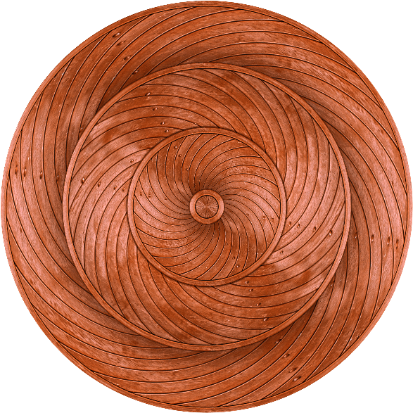 Carved Wood Circle Shield Png - Wood Circle Png (800x600), Png Download