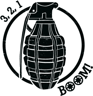 Grenade - White Crop Tank, Black Grenade (beauty) S (360x360), Png Download