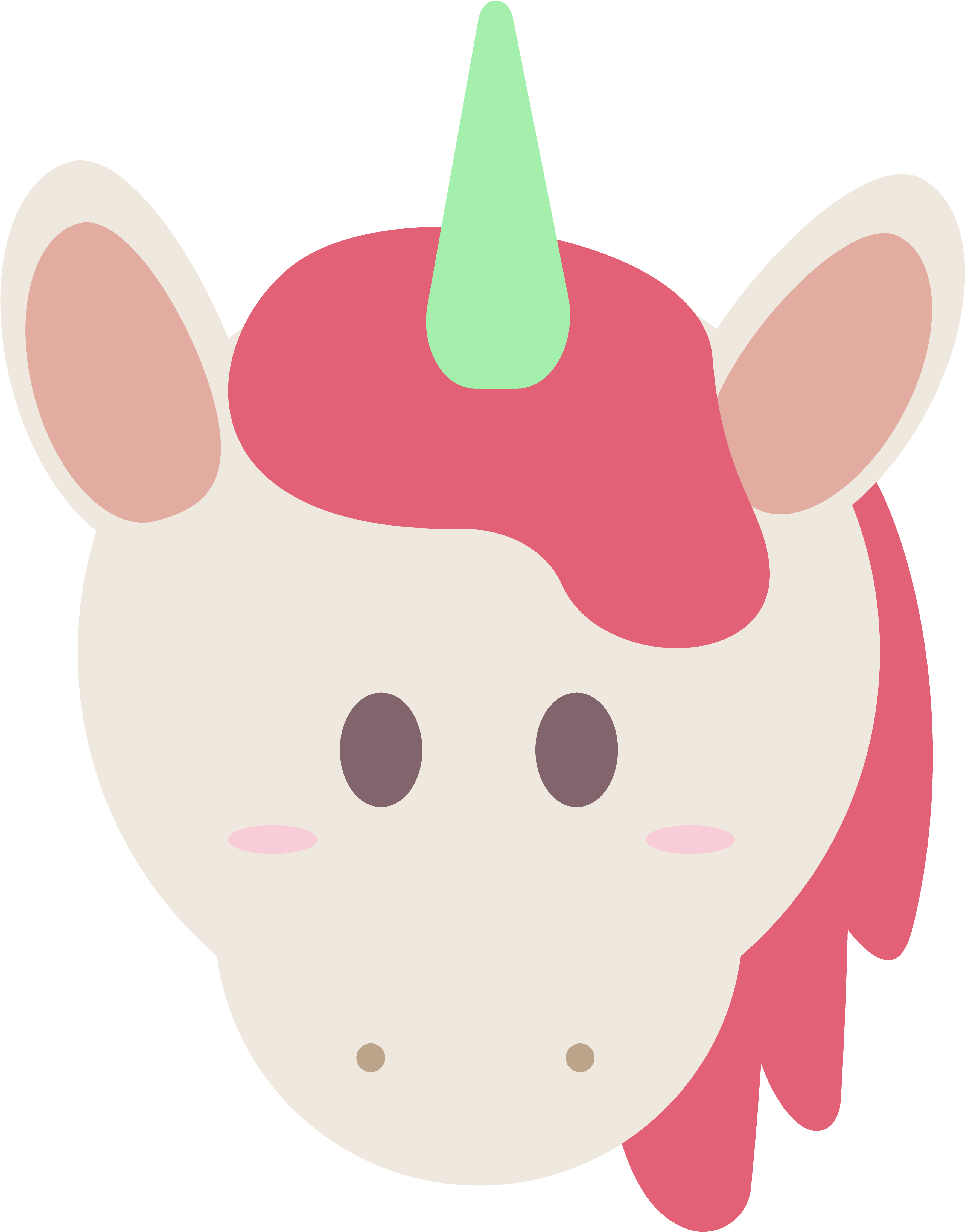 Unicorn - Cartoon (4000x5000), Png Download
