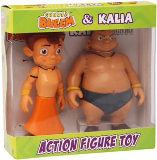 Boys Chhota Bheem And Kalia Action Figure - Chhota Bheem Action Figures - Bheem + Kalia, Multi (340x510), Png Download