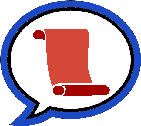 Wikt Speech Bubble Scroll - Portrait Of A Man (509x443), Png Download