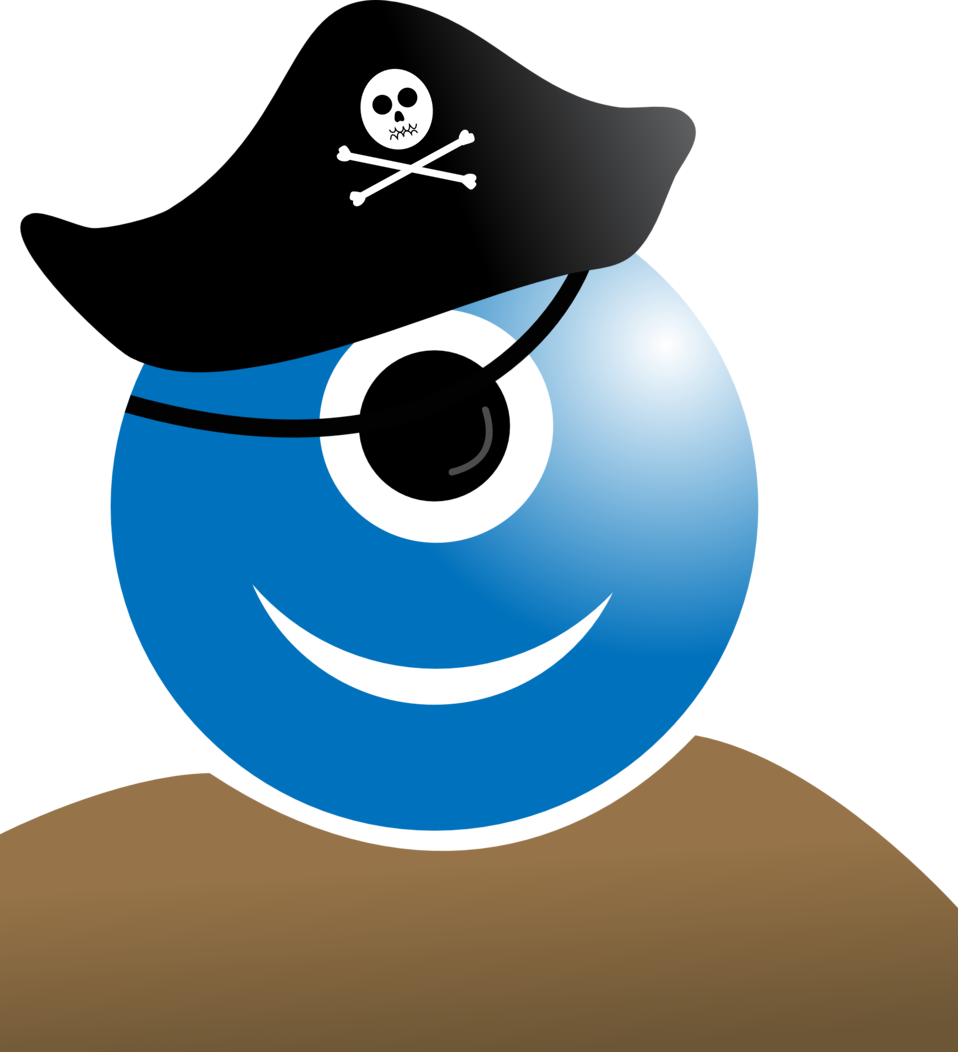 Alien Pirate Svg Clip Arts 546 X 600 Px - Pirate Alien (546x600), Png Download