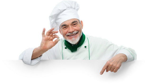 Don't Miss Our Diversified Menu - Chef Images Png Indian (556x324), Png Download