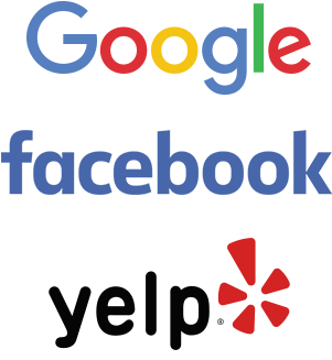 Vizium360 Reviews Multiplier Logos - Google Facebook Yelp Rating (350x370), Png Download