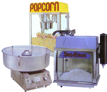 Image Information - Popcorn And Cotton Candy Machine (424x366), Png Download