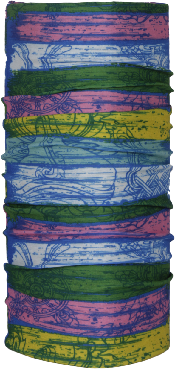 Rainbow Scribble Bali Bandana - Wallet (1400x1400), Png Download