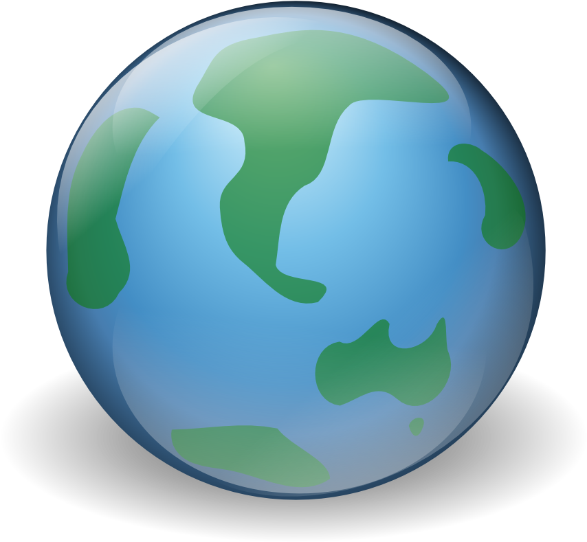Globe - 3d Globe Clipart (1000x1000), Png Download