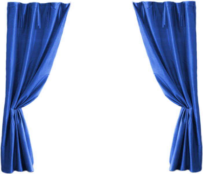 Share This Image - Blue Curtain Opening Png (701x600), Png Download