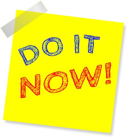 Do It Now,note,reminder,post Note,sticker,sticky Paper, - Didn't Do It Round Ornament (500x500), Png Download