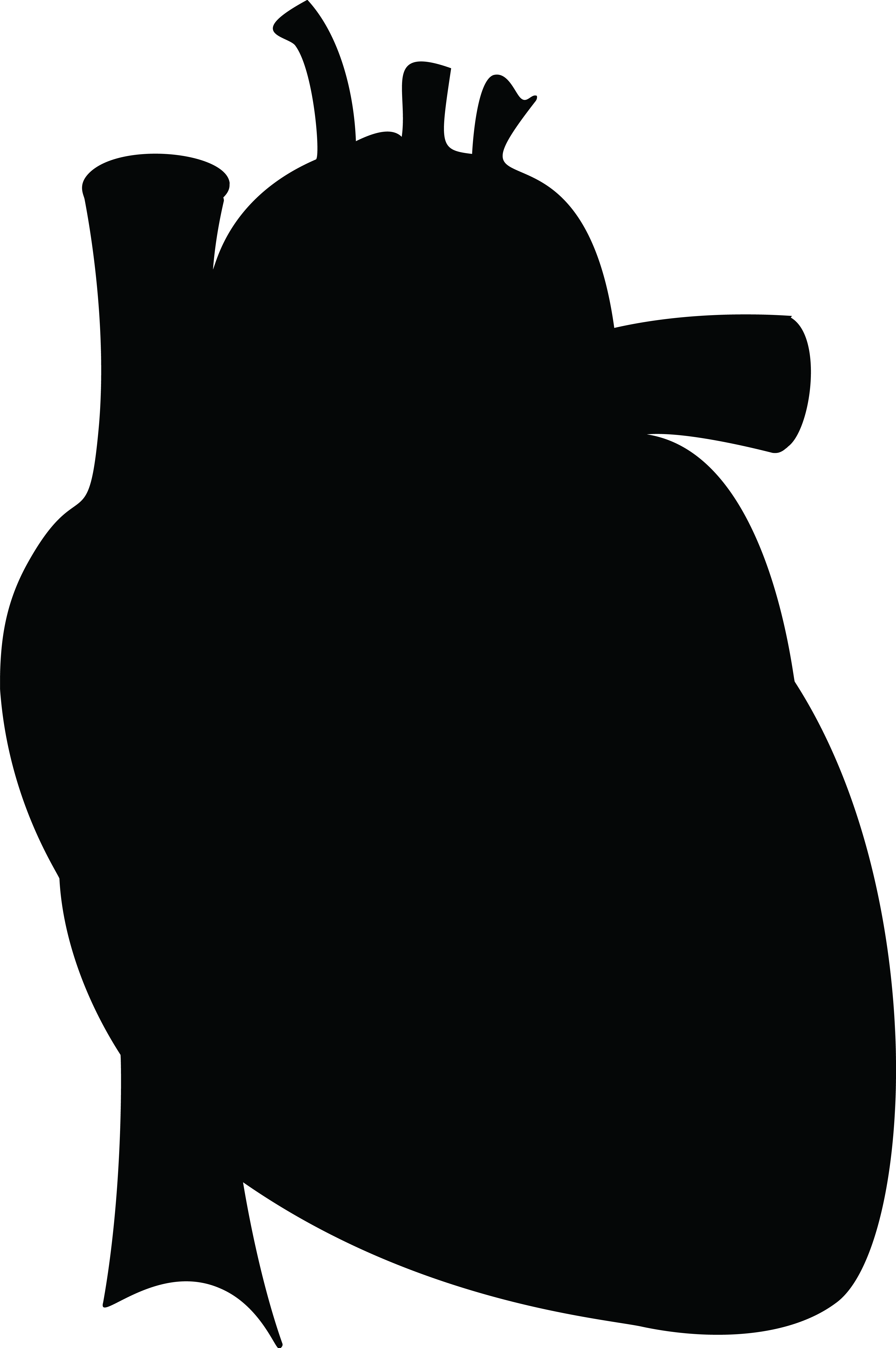 Jpgpngepssvg - Heart Silhouette (4000x6018), Png Download