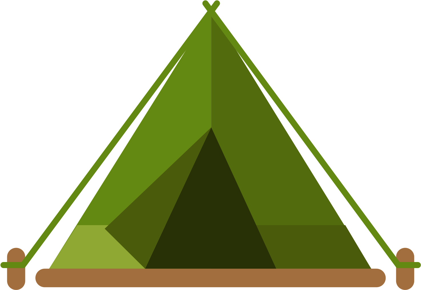 Open - Tent Vector Png (2000x2000), Png Download