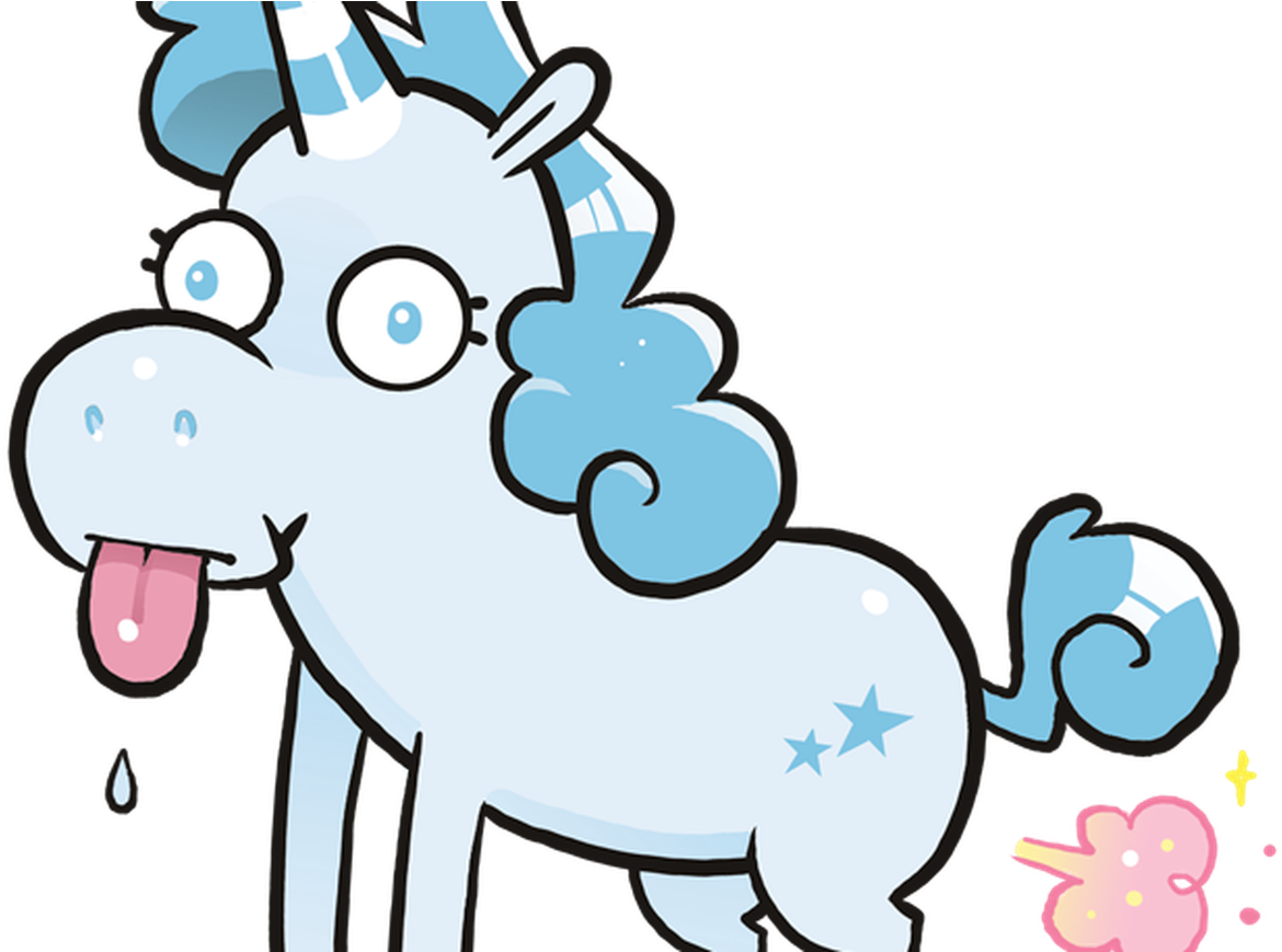 It's Unicorn Hunting Season With Quick And Quirky Card - Cartoon (1280x868), Png Download