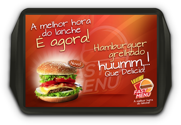 Restaurant Tray Liners / Lâminas De Bandejas - Cheeseburger (600x413), Png Download