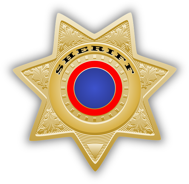 Sheriff's Star, Sheriff, Star, Chief, Law, Police - Sheriff Badge Throw Blanket (640x626), Png Download