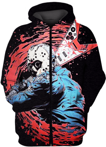 3d Jason Voorhees Friday The 13th Hoodie - Hoodie (500x500), Png Download