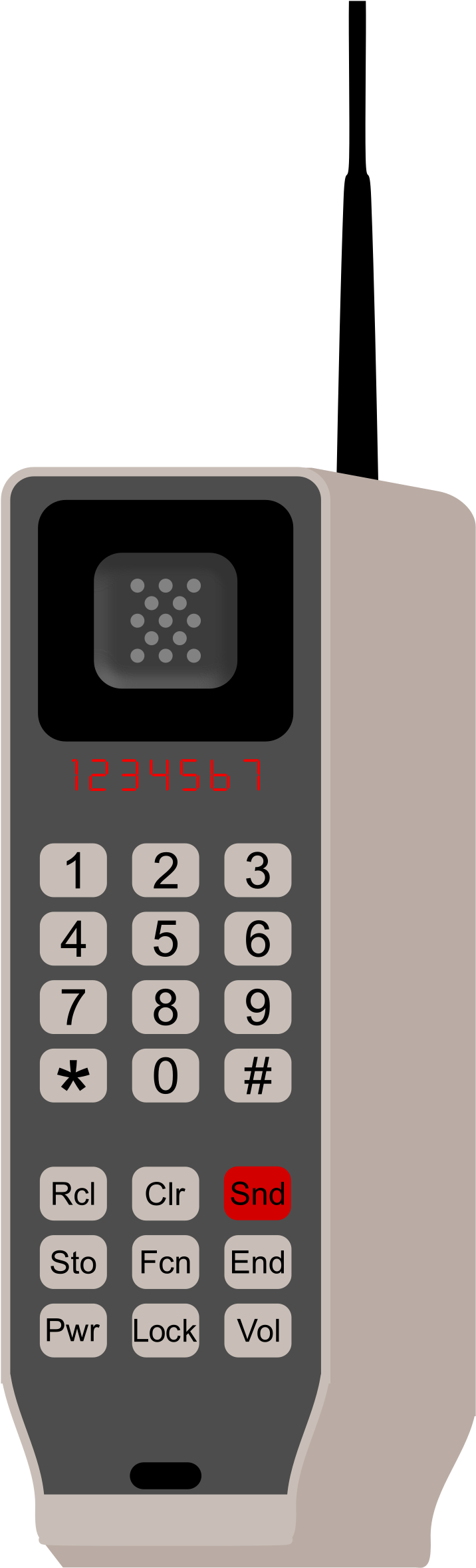 Brick Phone Icons Png - Brick Phone Clipart (761x2400), Png Download