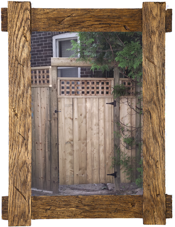 Wood Frame With Gate - Gate (833x1250), Png Download