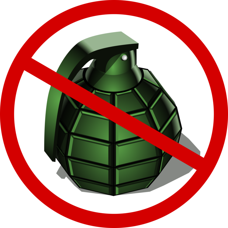 Grenade Explosive Material Explosion Computer Icons - No Grenade (750x750), Png Download