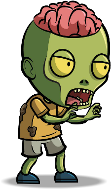 Scar Forehead Zombie Royalty - Clip Art (600x500), Png Download