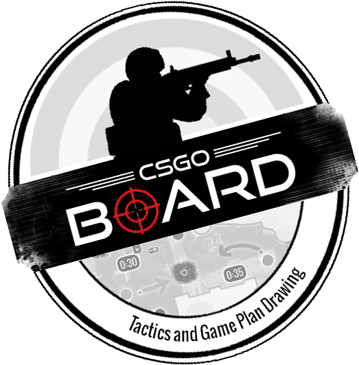 Tactics And Game Plan Drawing For Counter-strike - Csgo Board (531x531), Png Download