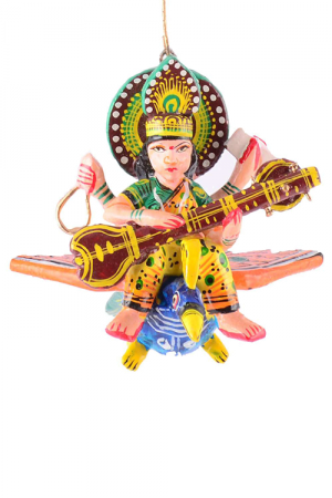 Saraswati, The Dawn-goddess - Cult Image (300x450), Png Download