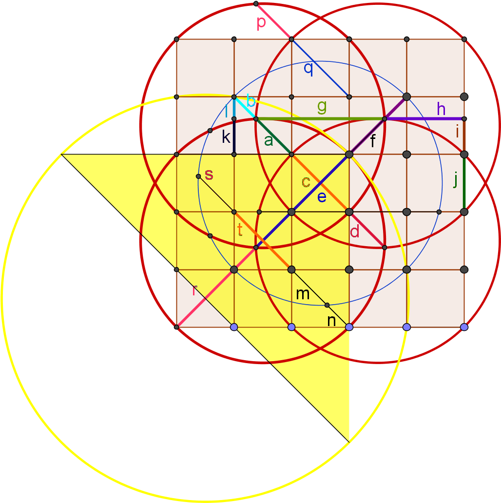 Elliot Mcgucken Golden Ratio Constructions - Geogebra (1356x1178), Png Download