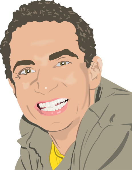 Smiling - Man Smiling Clipart (462x596), Png Download