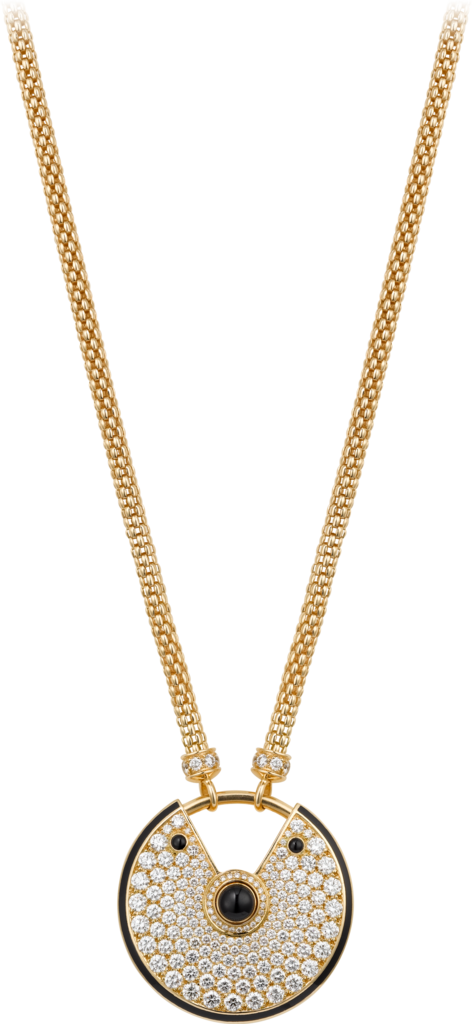 Amulette De Cartier Necklace, Large Modelyellow Gold, - Cartier Pendentif (472x1024), Png Download
