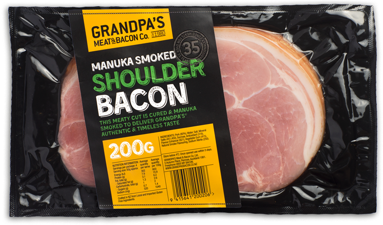 Shoulder Bacon 200g, 800g - Source And Supply Ham On The Bone Nz (800x478), Png Download