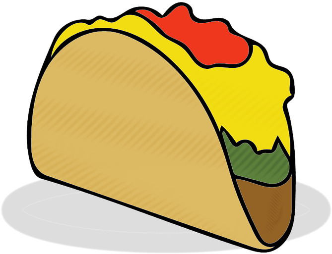 Taco Clipart Pixel (720x720), Png Download