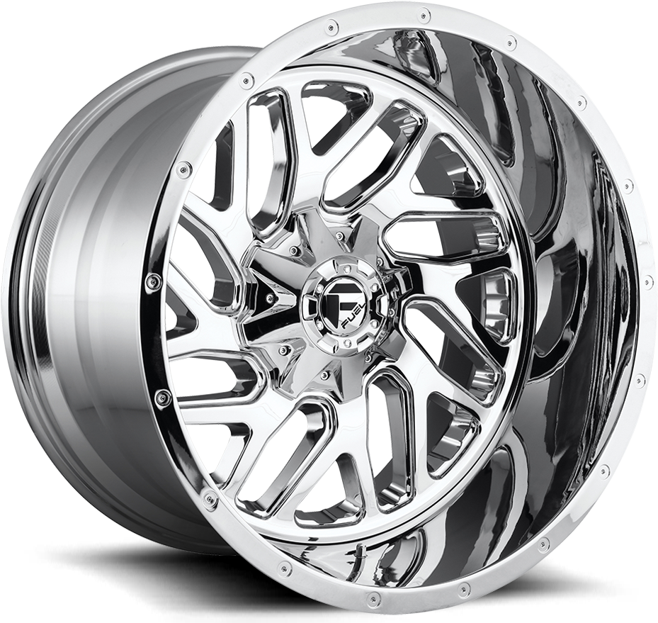 Triton - D210 - Fuel Triton 22x12 Chrome (1000x1000), Png Download